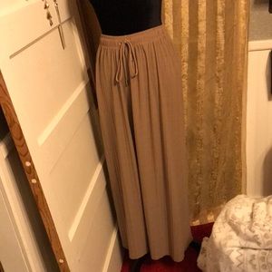 Tan long flowy pants